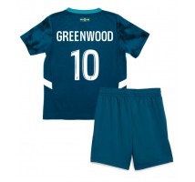Olympique de Marseille Mason Greenwood #10 Koszulka Wyjazdowa dzieci 2024-25 Krótki Rękaw (+ krótkie spodenki)